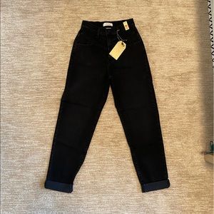 Never worn, brand new black mom jeans